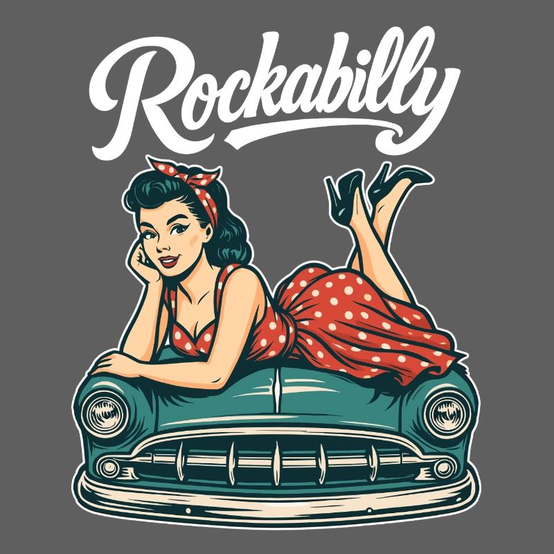 Rockabilly Oldtimer Auto Pin Up Retro Geschenk