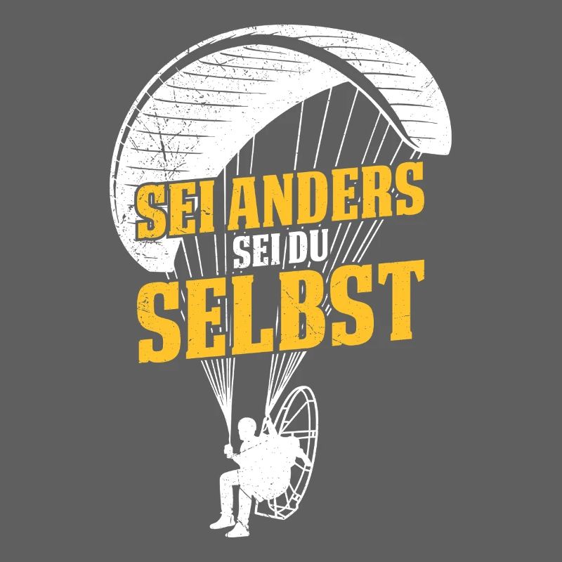 Gleitschirm SEI ANDERS SEI DU SELBST Lustiges