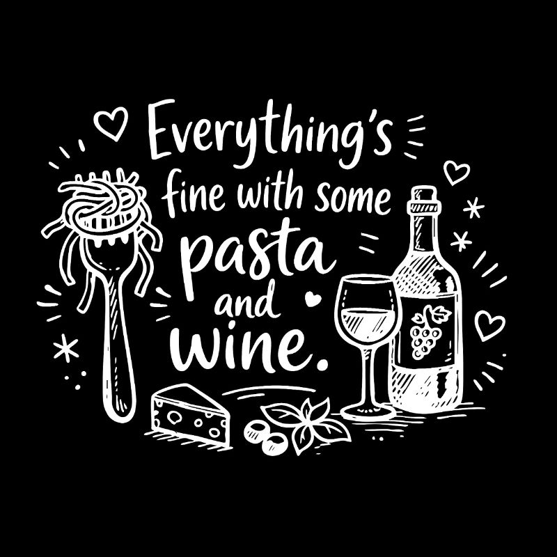 Everything’s Fine With Pasta And Wine