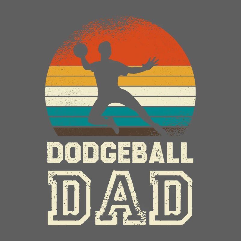 Dodgeballdad im Retro Sunset