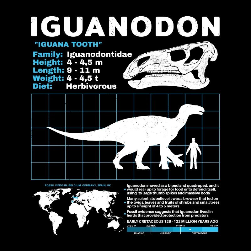 Fiche d’information sur l’Iguanodon