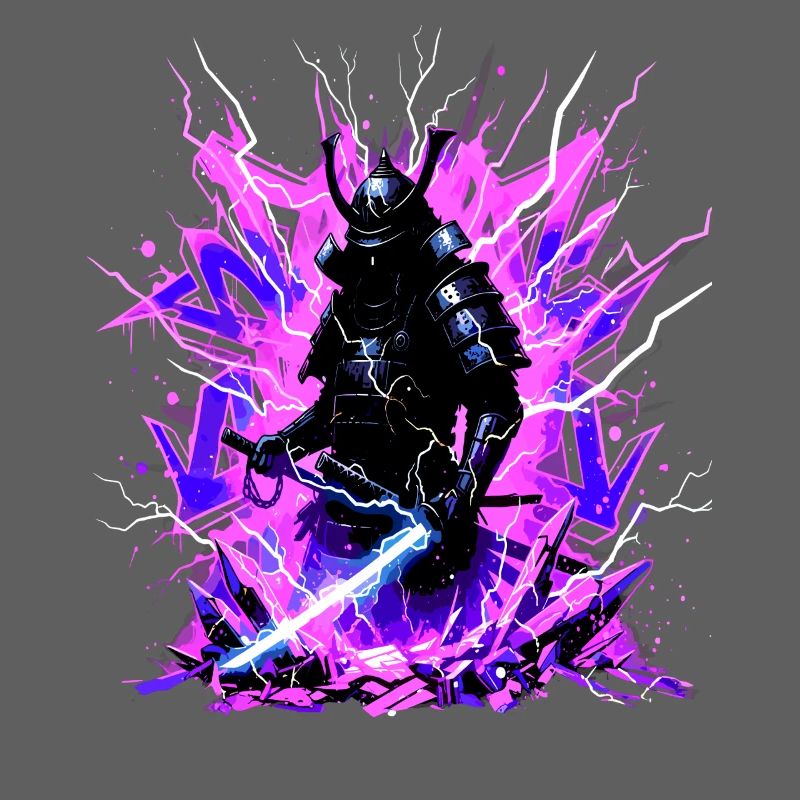 Cyber Samurai – Synthwave Katana Spirit