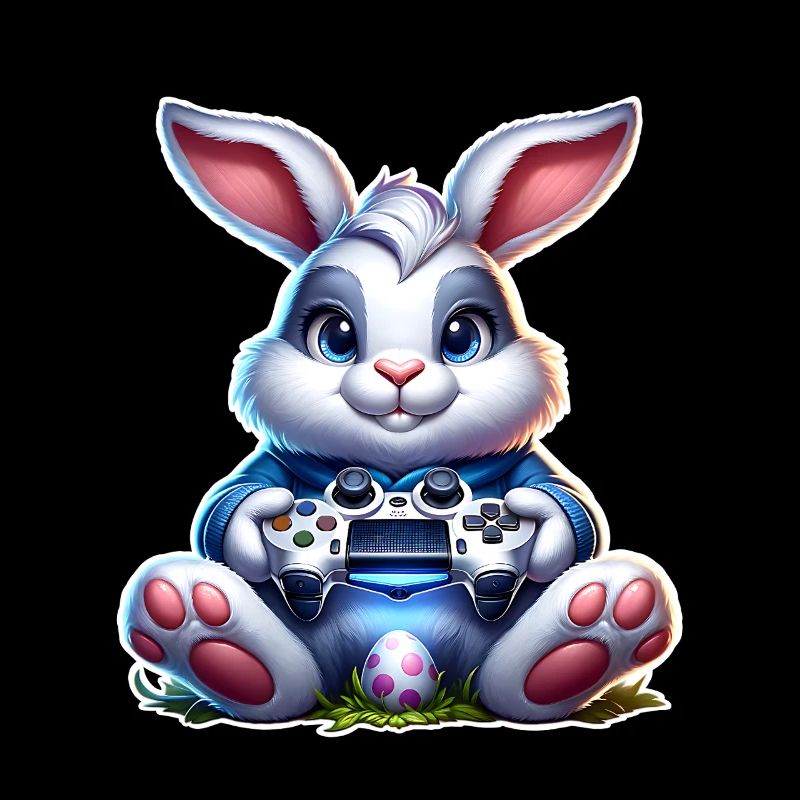 Joueur de Jeux de Lapins de Pâques