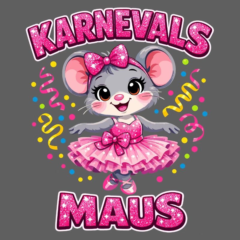 Karnevalsmaus Karneval Konfetti Geschenk