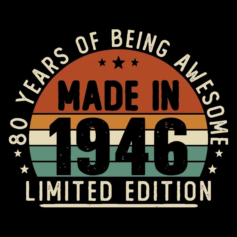 1946 Vintage Retro Geburtstagsgeschenk