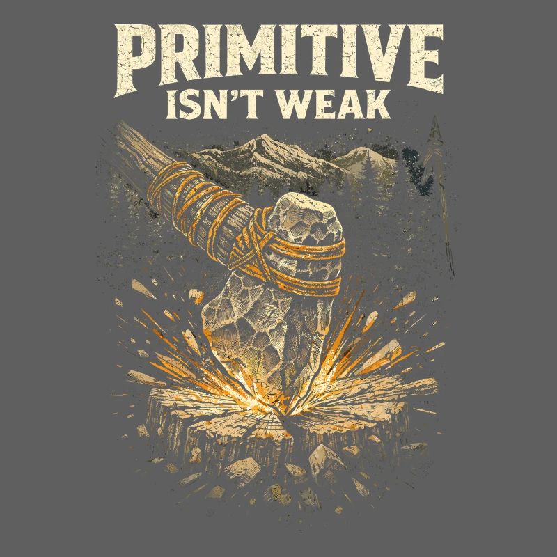 Prepper Survivalist Primitive Isn't Weak