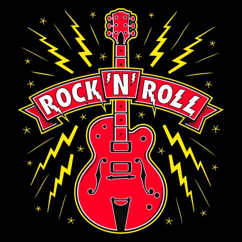 Guitar Rock 'N' Roll Banner