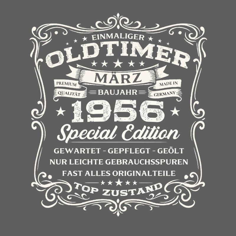 70. Geburtstag Geschenk Mann Oldtimer März 1956