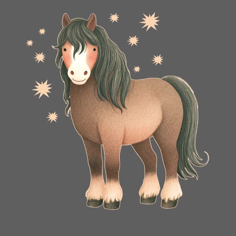 Pferd mit Sternen