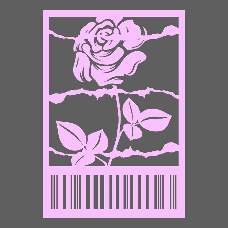 Gothic Rose Stacheldraht Strichcode Urban Style