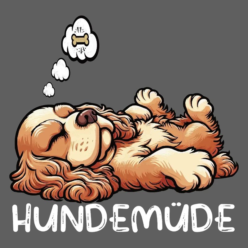 Hundemüde Cocker Spaniel Cockerhund Cockerbesitzer