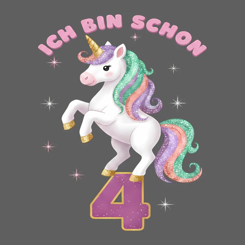 5. Geburtstag Einhorn Mädchen Ich bin schon 5