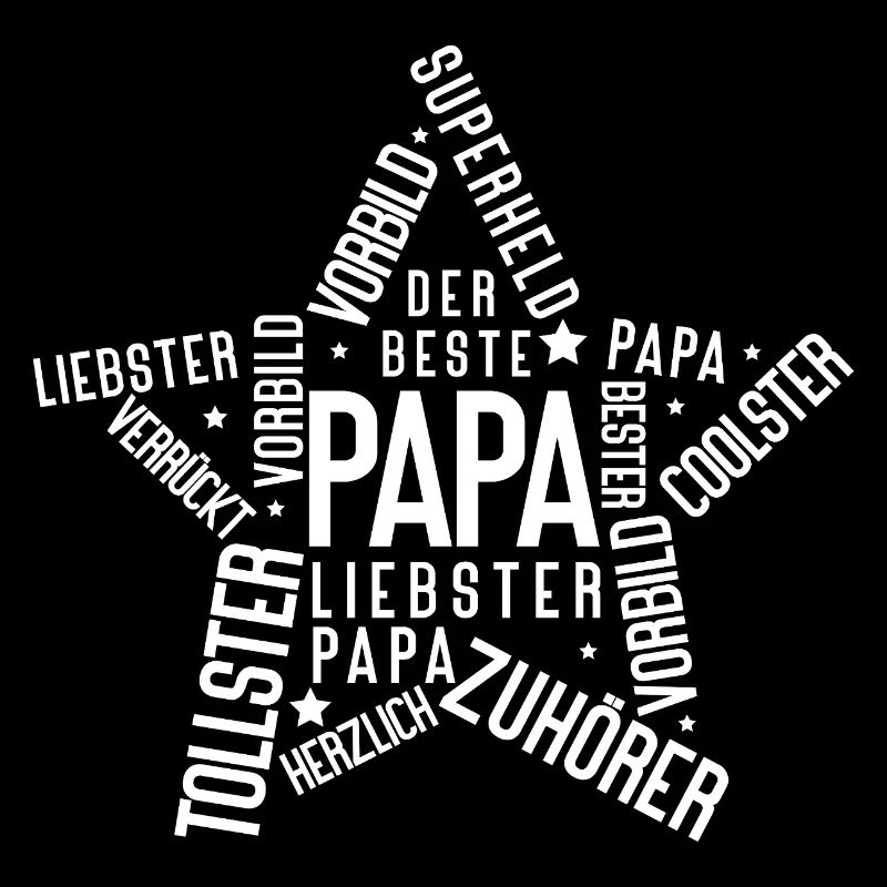 Bester Papa der Welt Stern Design Geschenkidee