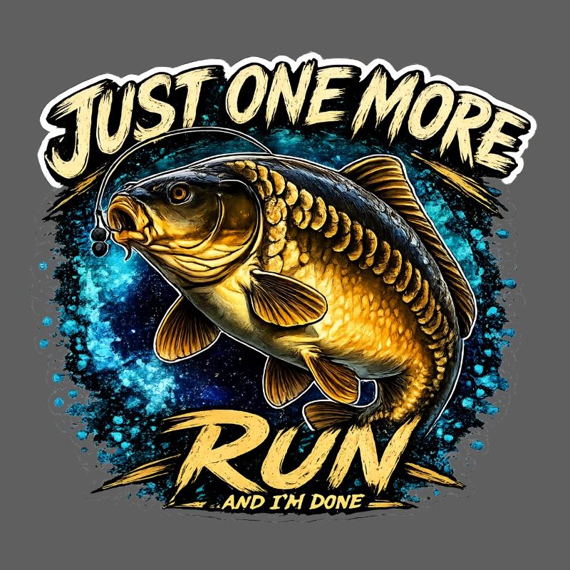 Nur noch eine Runde Karpfenfischerei-Design