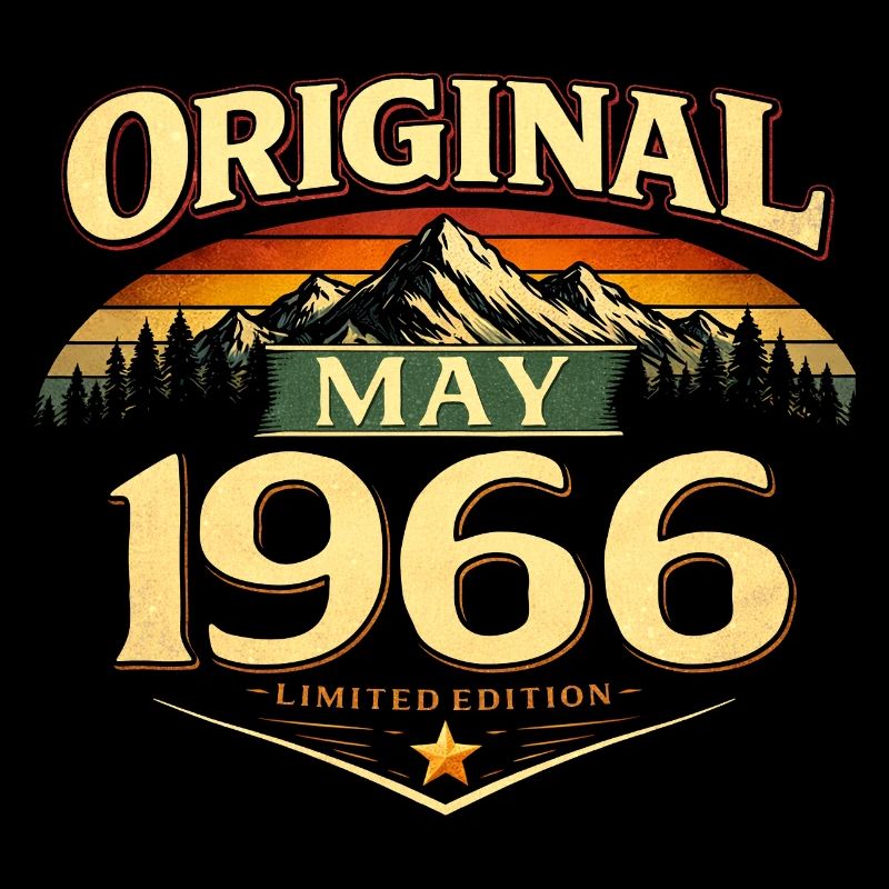 60. Geburtstag Geschenk Original Mai 1966