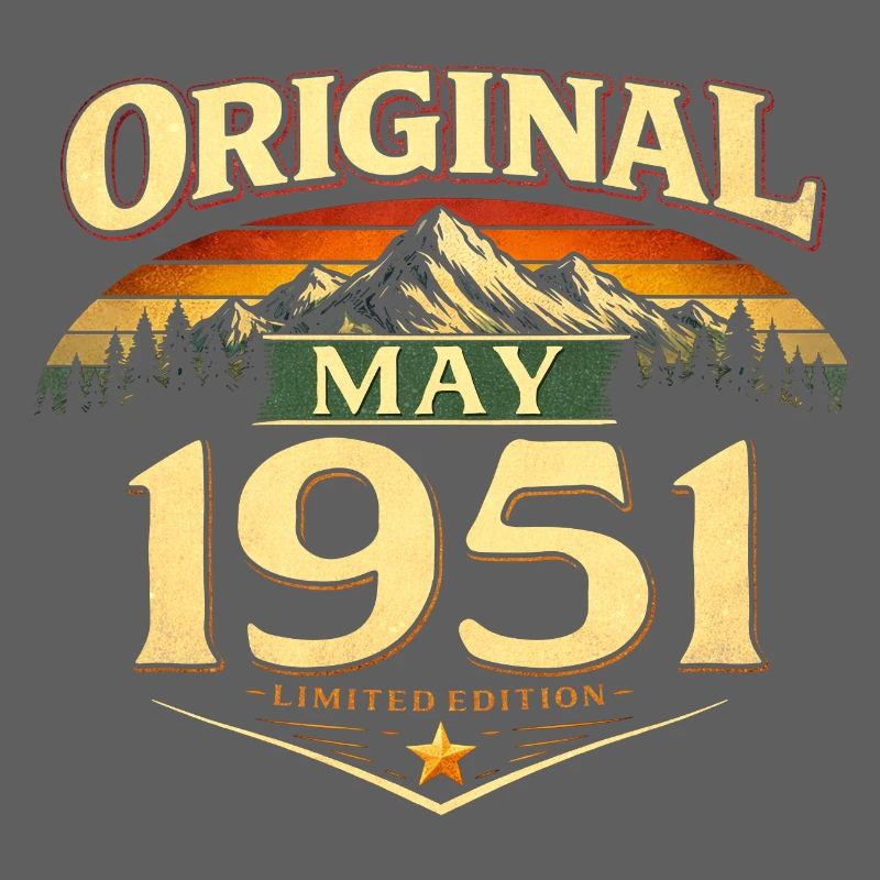 75. Geburtstag Geschenk Original Mai 1951