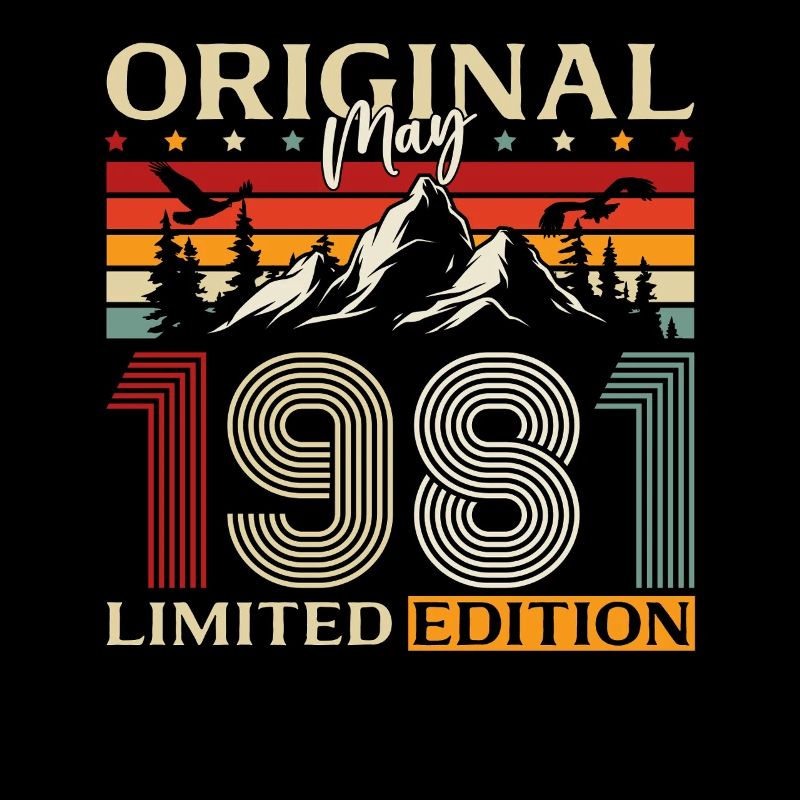 45th Birthday Gift Original May 1981