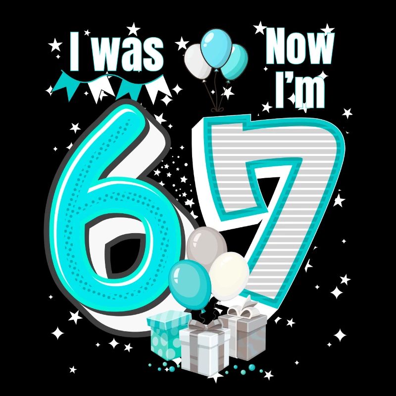 Ich war 6 Jetzt bin ich 7 Geburtstagsshirt Kinder 7 Geburtstag