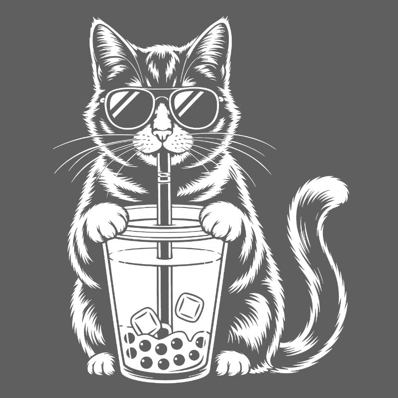 Chat avec bubble tea