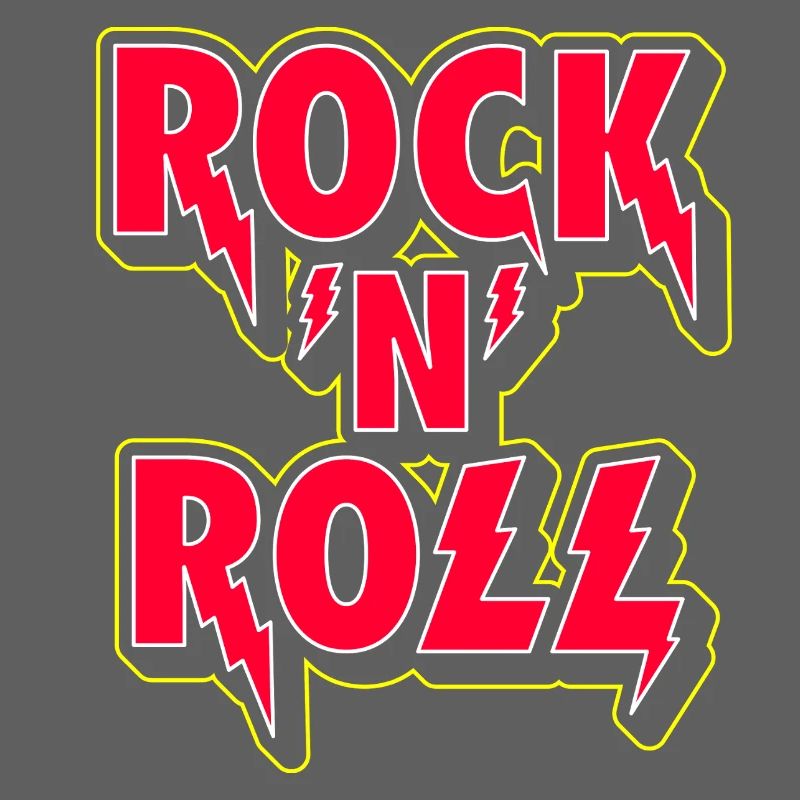 Rock 'N' Roll 3D Logo