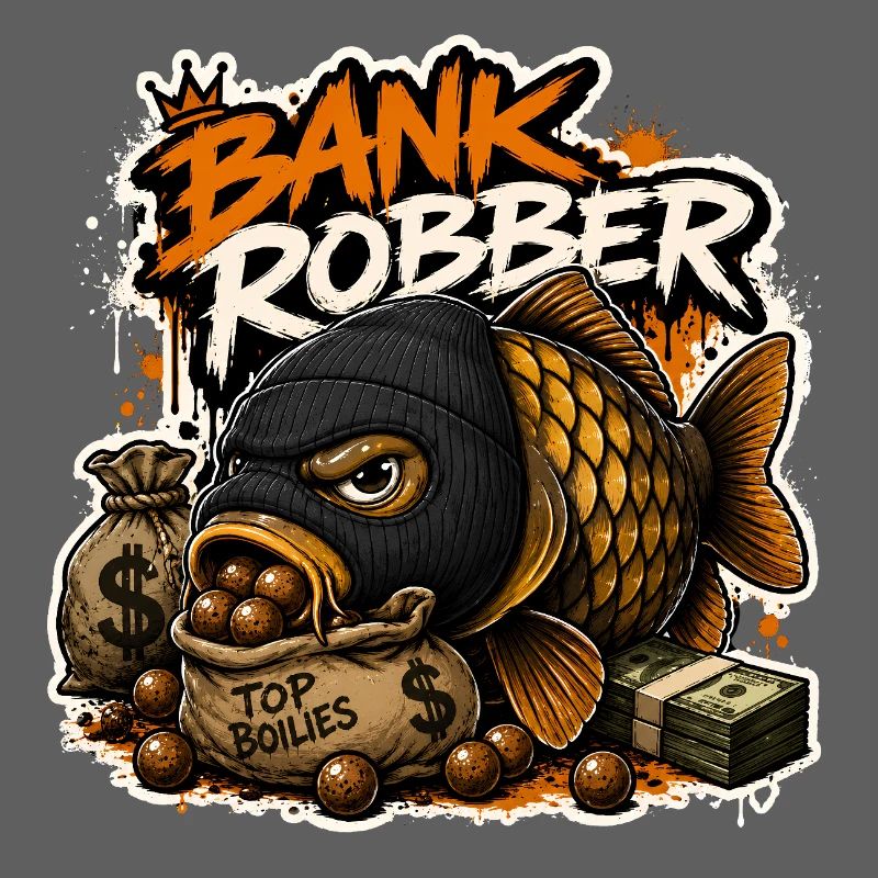 Drôle de conception de la pêche à la carpe bricoleuse de banque