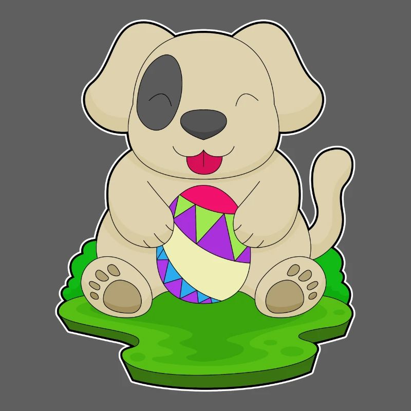 Dog Easter Easter Egg