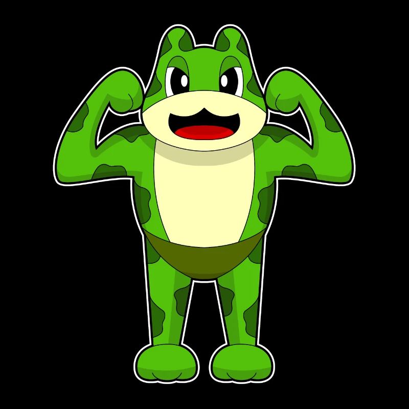 Frog Bodybuilder Bodybuilding
