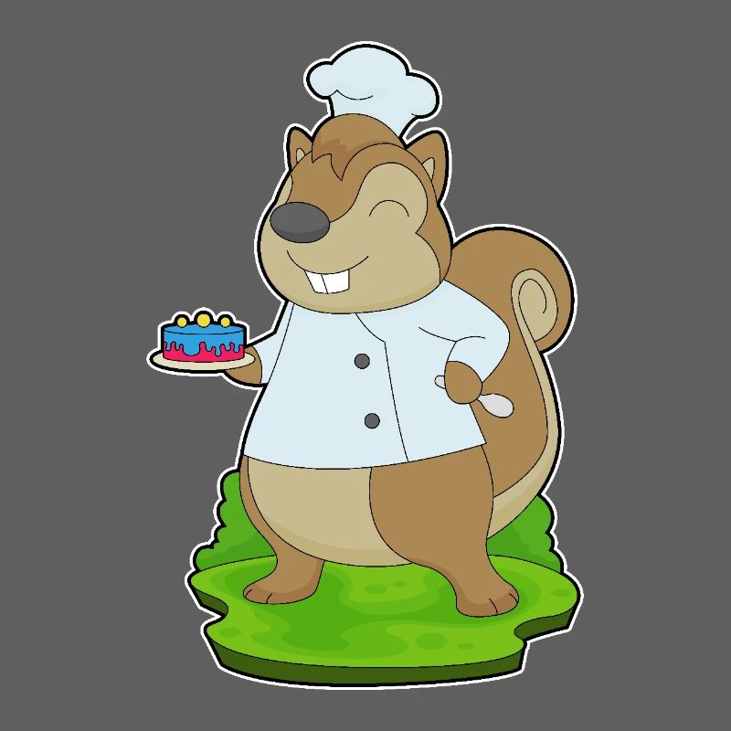 Squirrel Birthday Chef