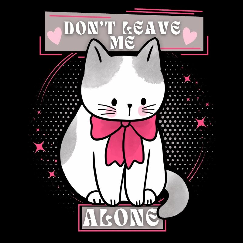 Drôle de chat dit ne me quitte pas, disant