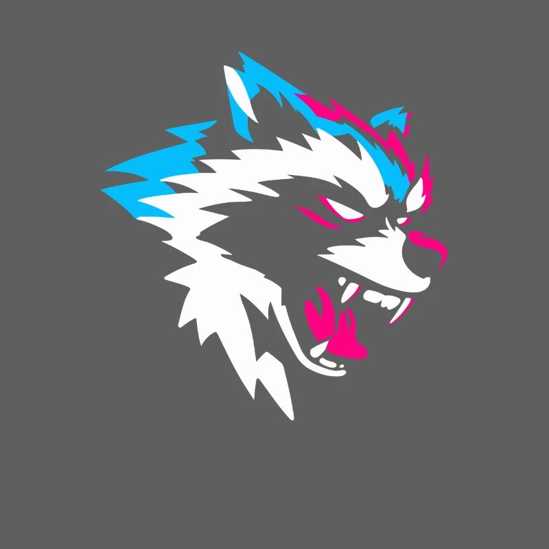 Neon Wolf Head – Conception de jeu agressive