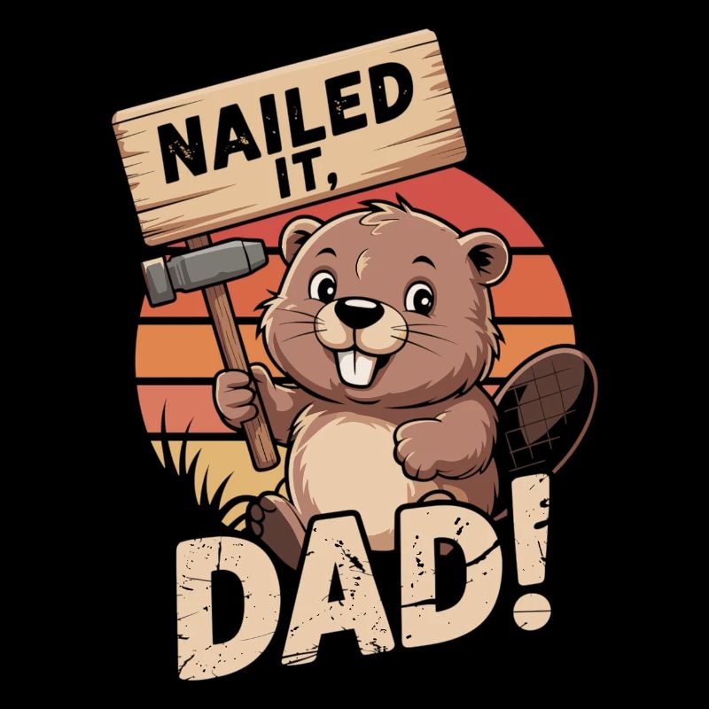 Handwerker Dad mit Herz - Biberstark, Papa!