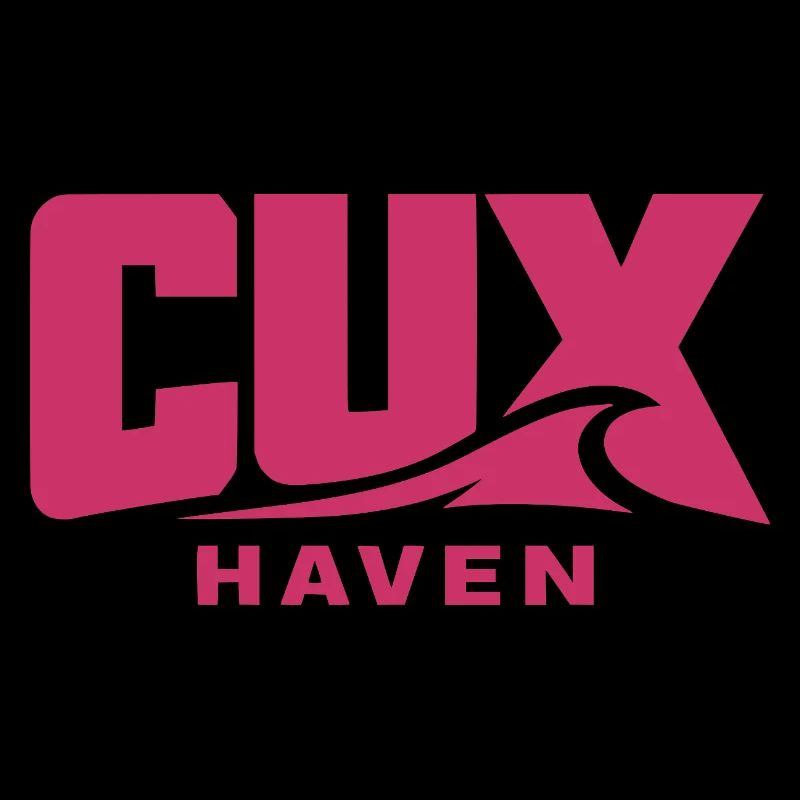 Cuxhaven Wave Logo Pink - CUX haven