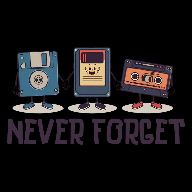 Conception rétro de cassettes et de magnétophones à cassettes