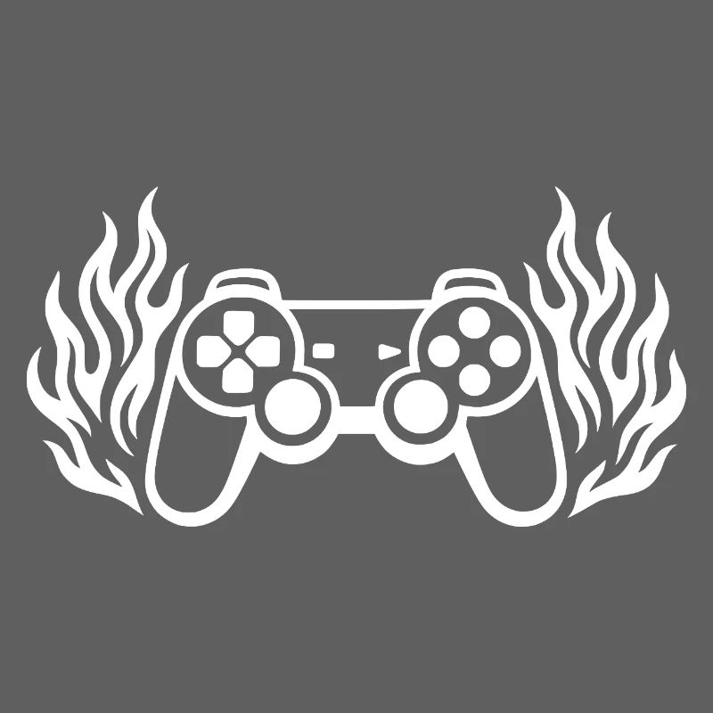 Flammen Controller, brennende Gamepad Grafik