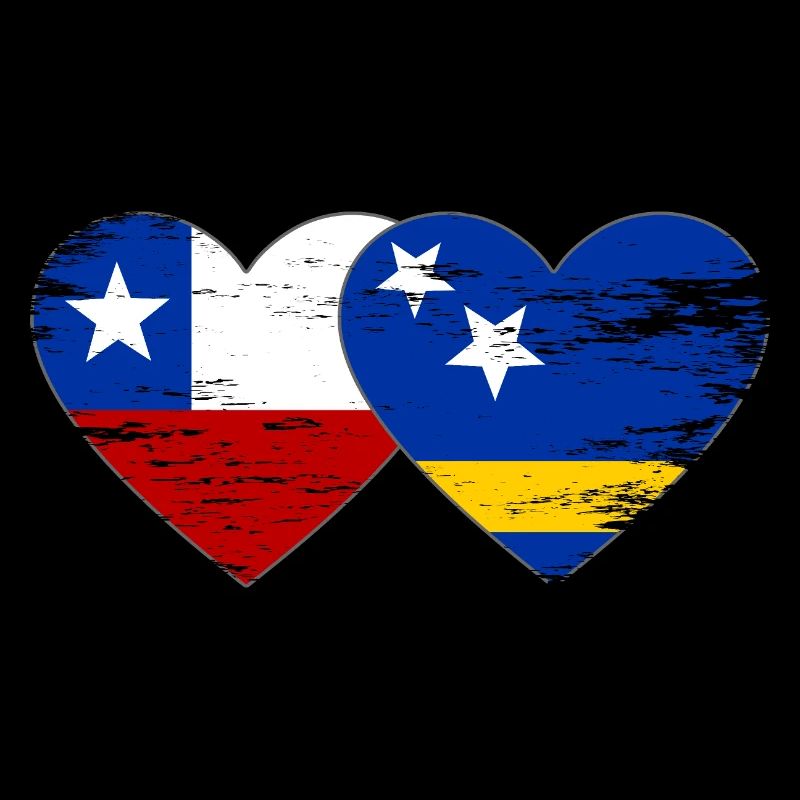 Chile_Curacao_Flagge_Herz_used