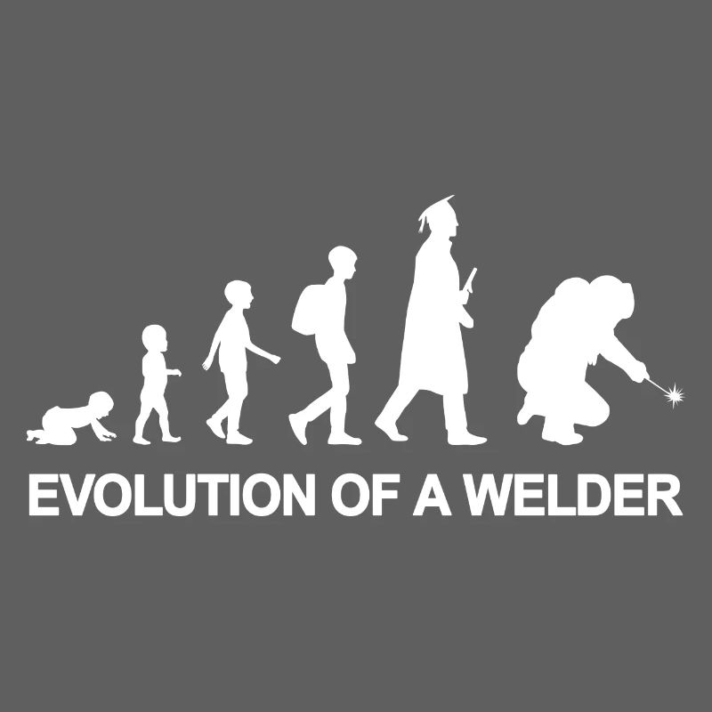 Evolution eines Schweißers