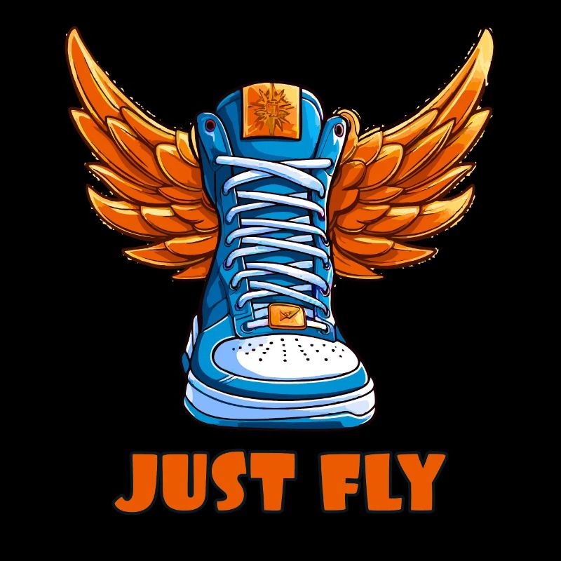 Sneaker sneaker avec ailes