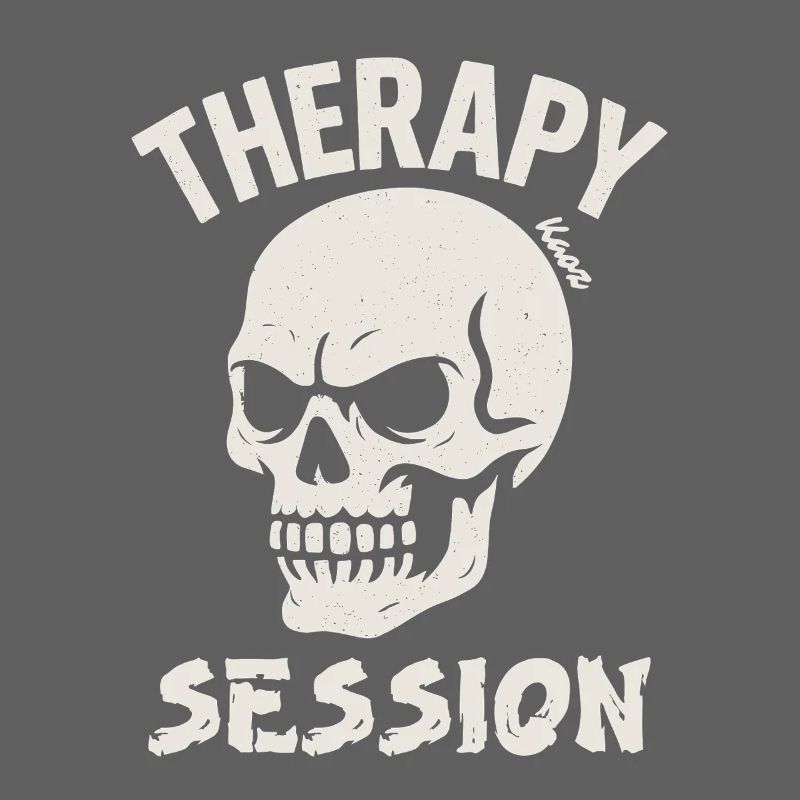 Skull with Saying Therapy Session