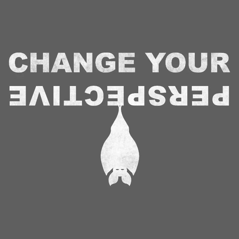 Change Your Perspective Bat Bat Mouse | White