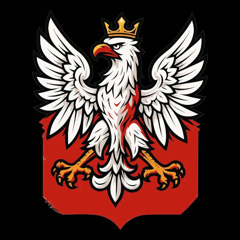 Poland Polska Eagle Emblem Flag Flag Gift