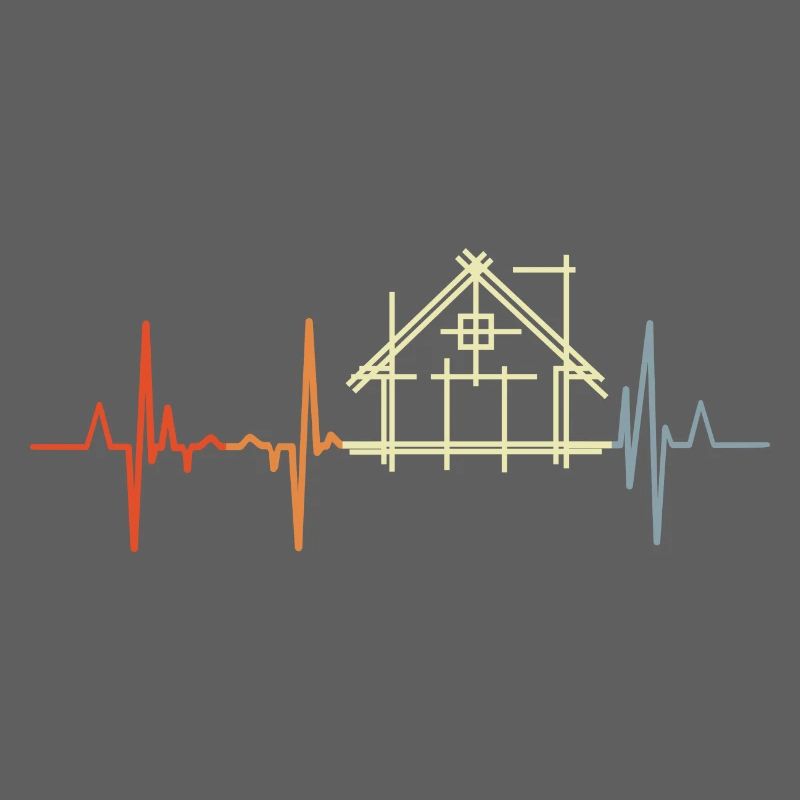 Architect Cardiogram Retro Look