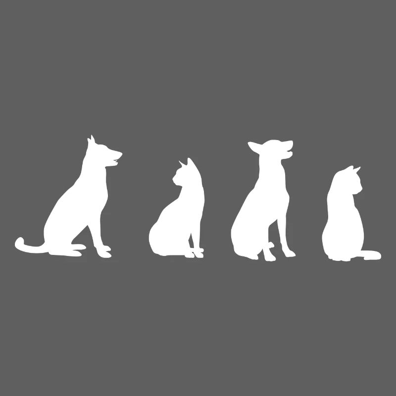 Dessin de chats et de chiens