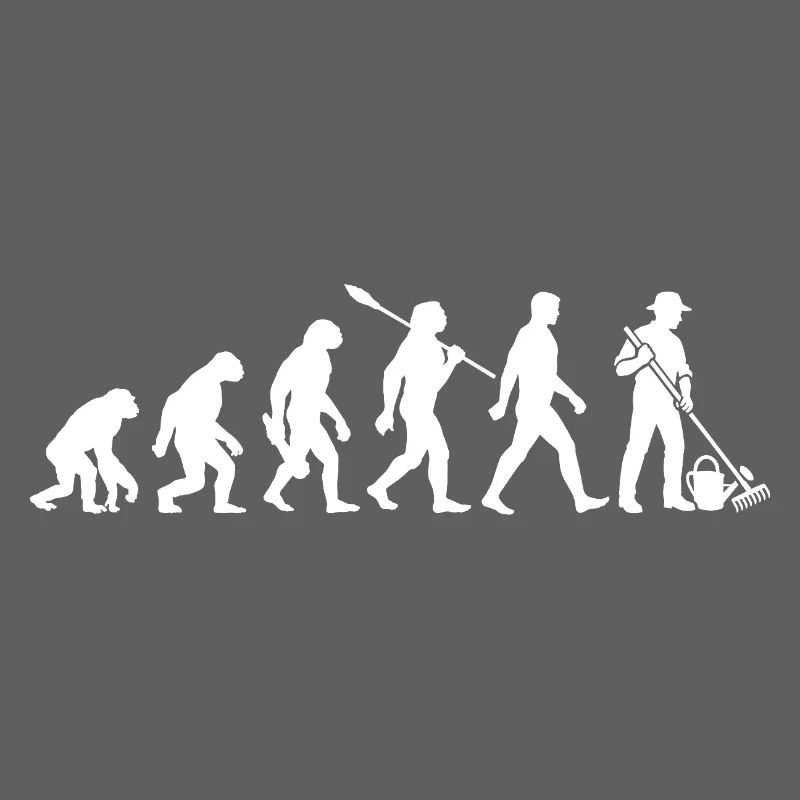 Evolution - Gärtner - Garten - Gartenarbeit