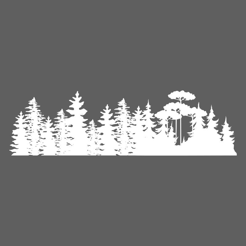 Conception de silhouettes de paysage forestier