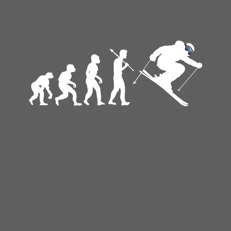 Skifahrer Evolution