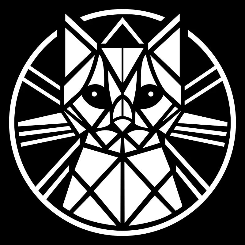 Artéfact de conception créative de chat