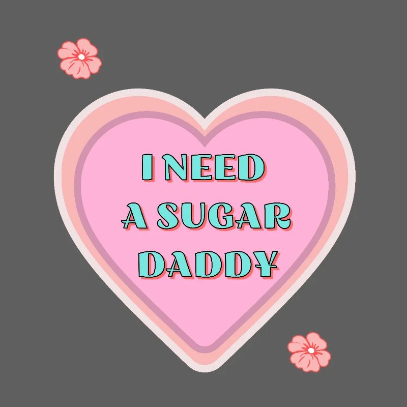 Freches Herz Sugar Daddy mit Statement