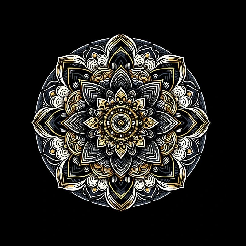 Mandala Modern Harmony Geometry Art