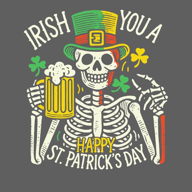 Merry St. Patrick's Day Skeleton Party