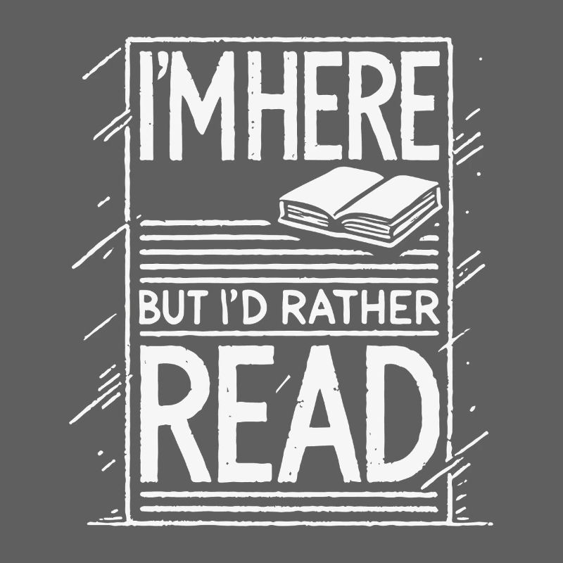Funny Retro Book Design Saying for